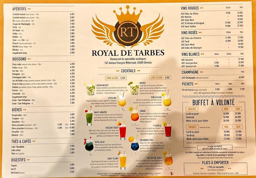 Royal de Tarbes - Menu Image 1